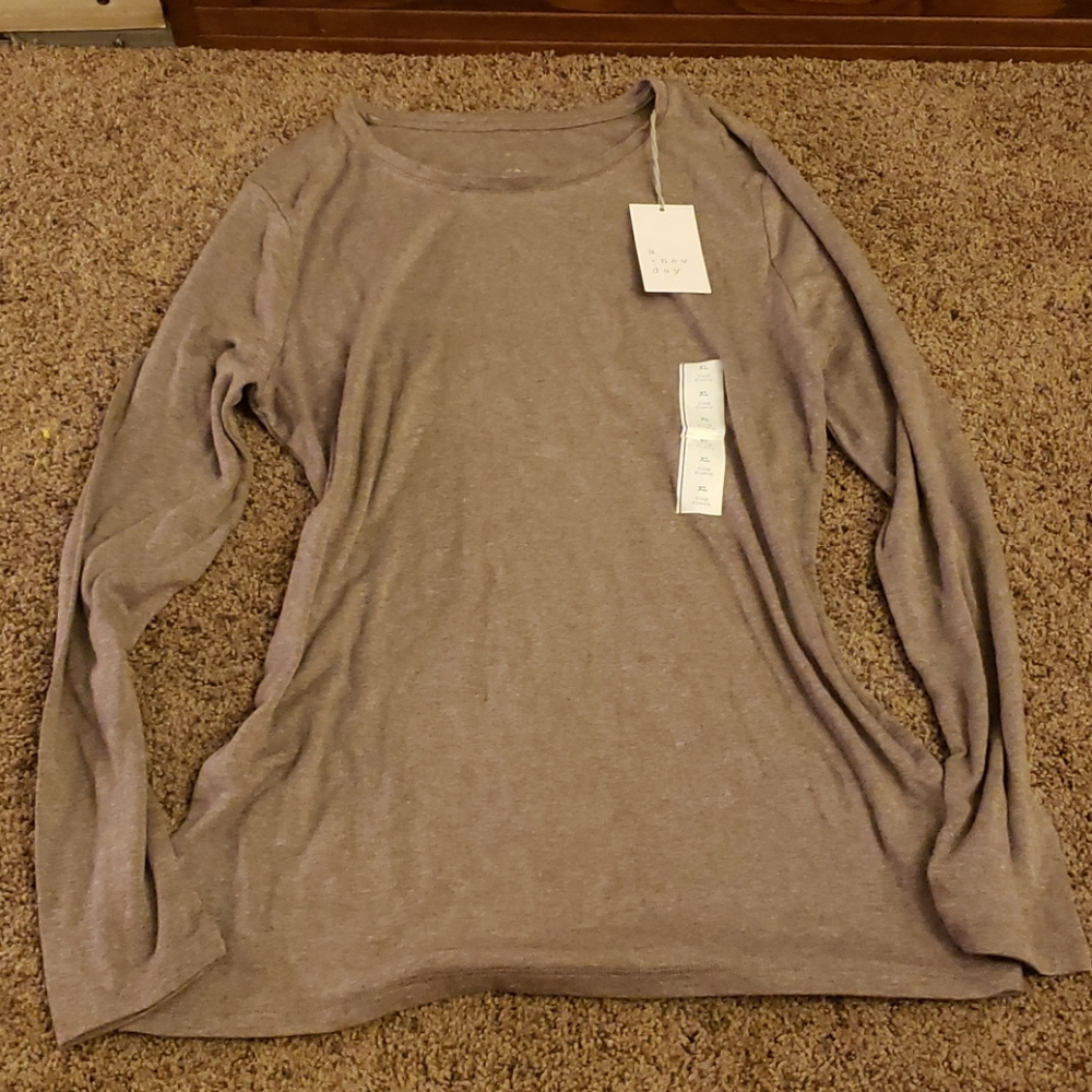 A new day XL long sleeve soft brown